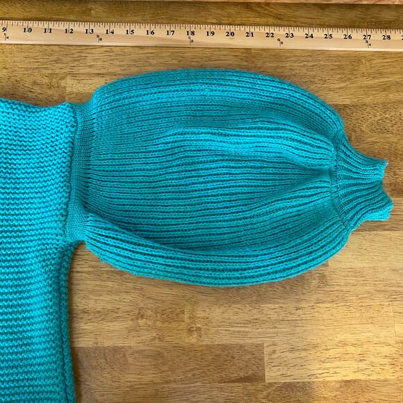 Maglificio Miss Eleven Women's Chunky Knit Sweater Medium Mock Turtleneck - Picture 8 of 10